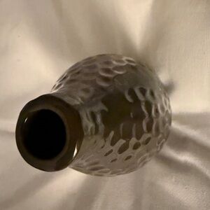 Ariat Brown Textured Ceramic Vase
